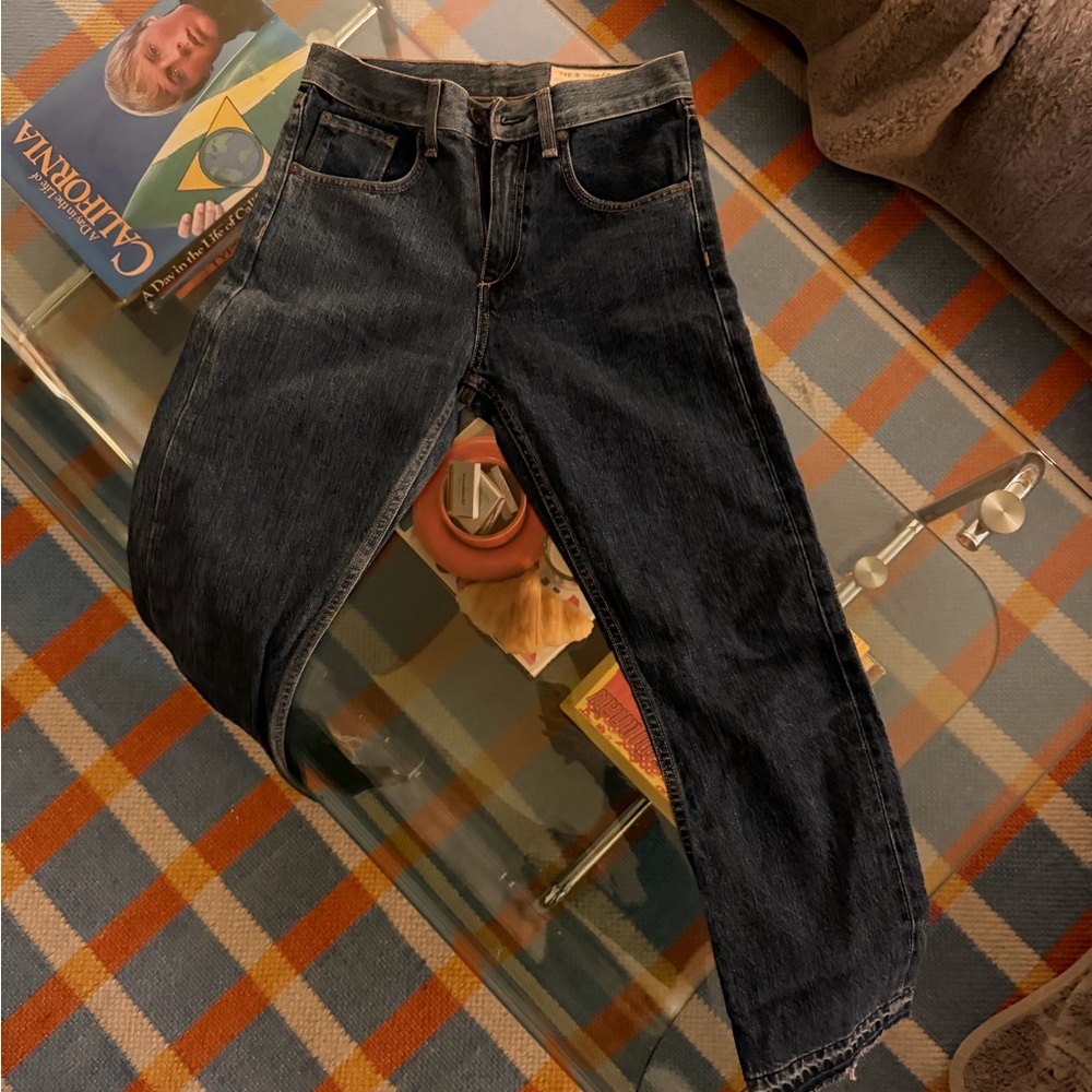 rag & bone Two Tone Straight Leg Jeans
